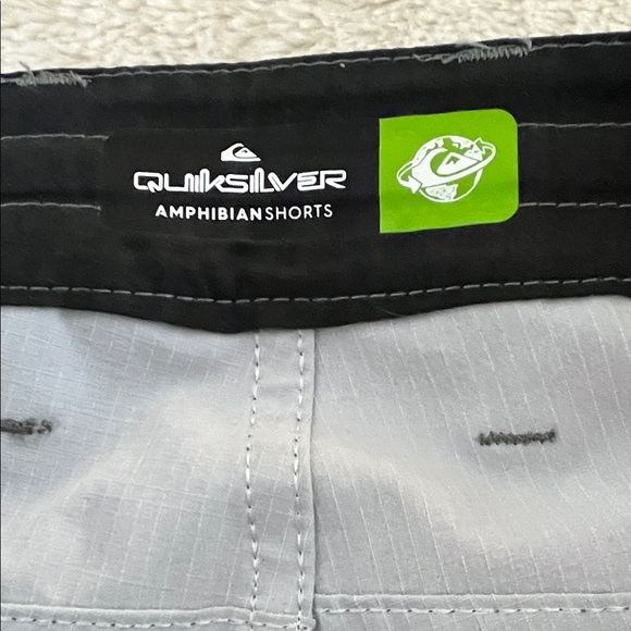 Quiksilver Black Camo Athletic Shorts Size 30 18.5” long Men’s - Picture 6 of 8